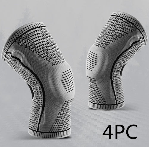 Sports Knee Pads – Silicone Spring Patella Protector for Men & Women