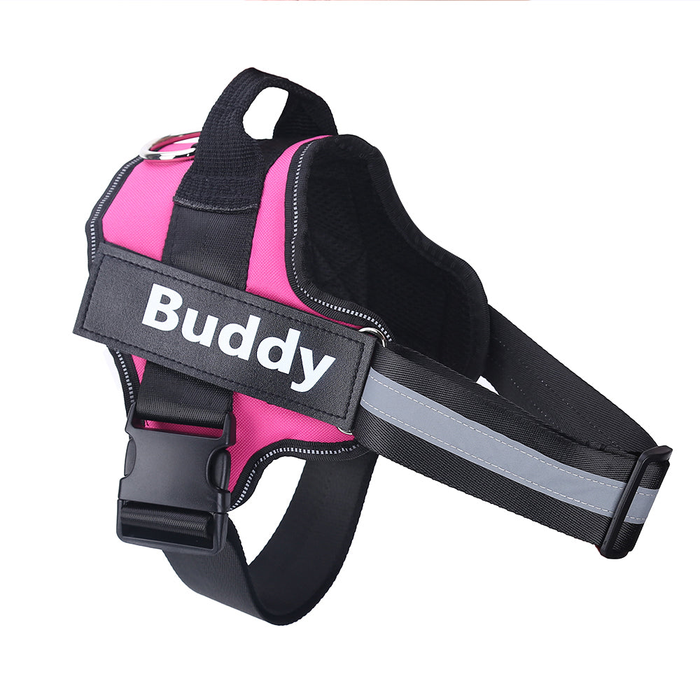 Personalized No-Pull Dog Harness – Reflective Breathable Adjustable Vest for Small & Large Dogs