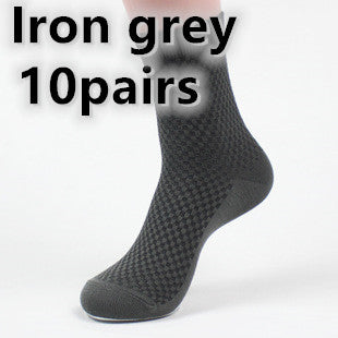 Men's Bamboo Fiber Business Socks – Breathable, Moisture-Wicking (5-Pack)