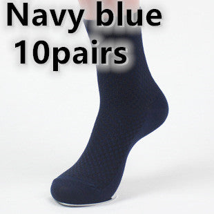 Men's Bamboo Fiber Business Socks – Breathable, Moisture-Wicking (5-Pack)