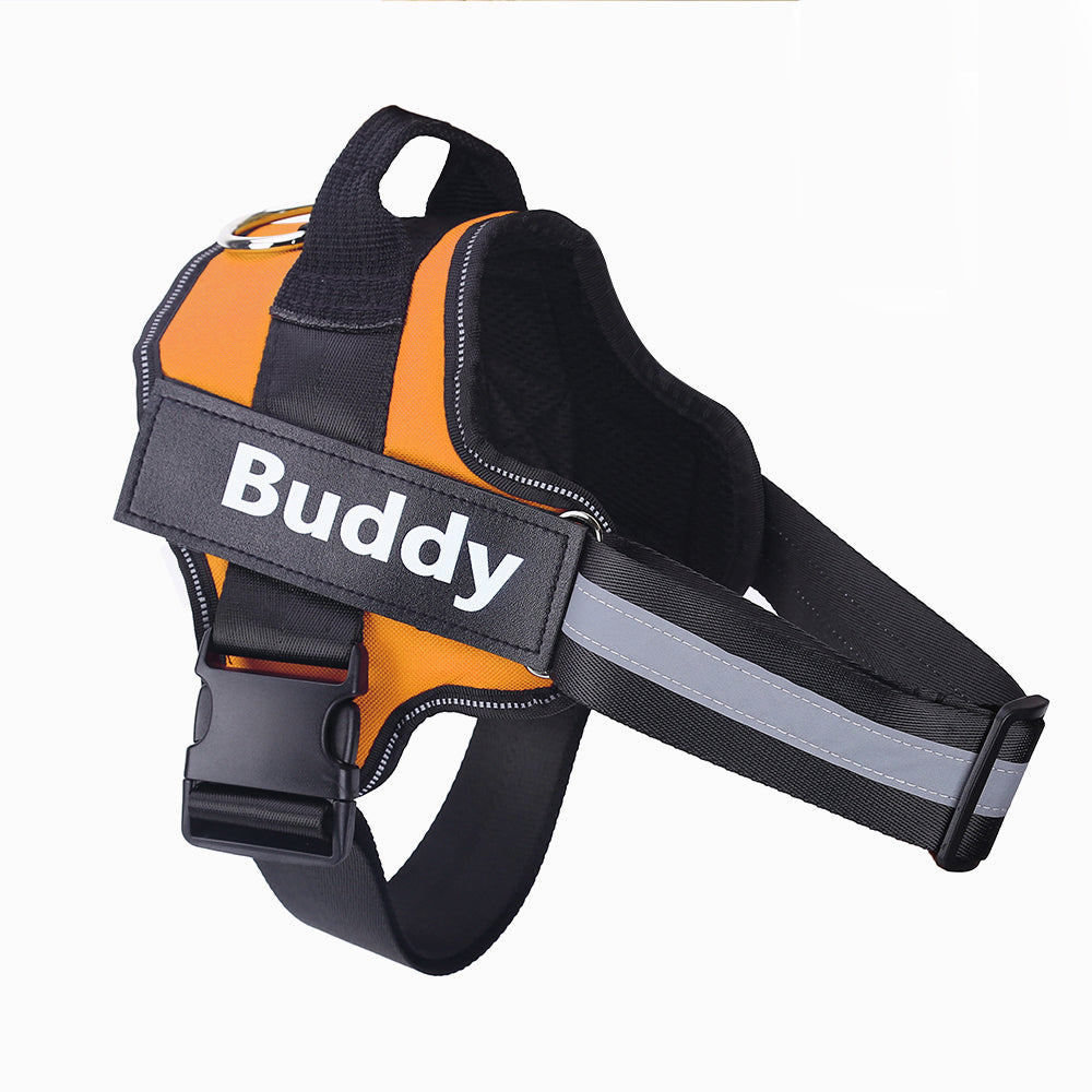 Personalized No-Pull Dog Harness – Reflective Breathable Adjustable Vest for Small & Large Dogs