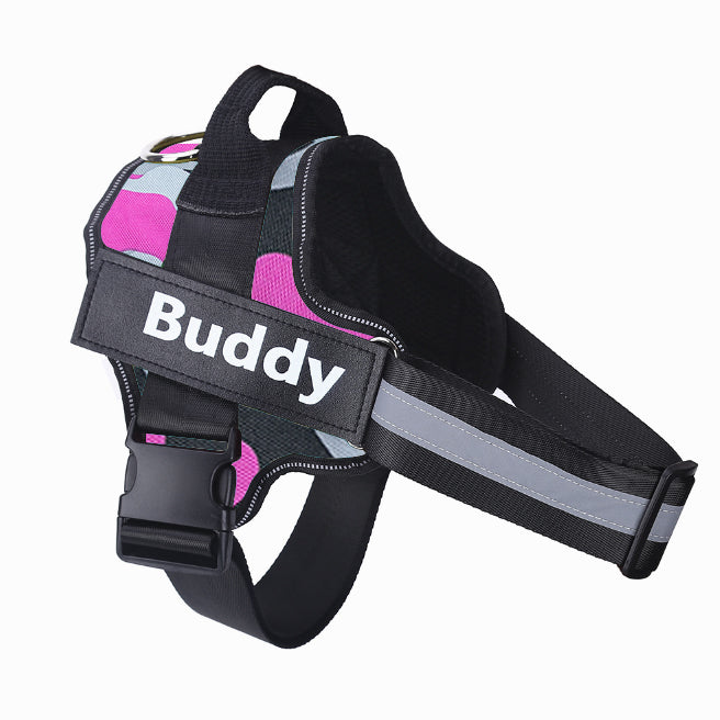 Personalized No-Pull Dog Harness – Reflective Breathable Adjustable Vest for Small & Large Dogs