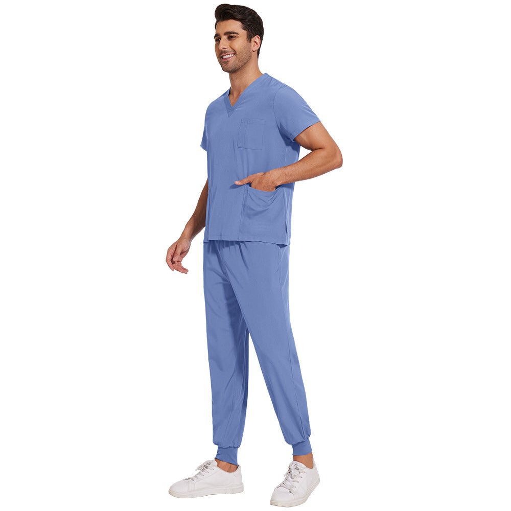 Men's Quick-Dry Stretch Scrubs Set