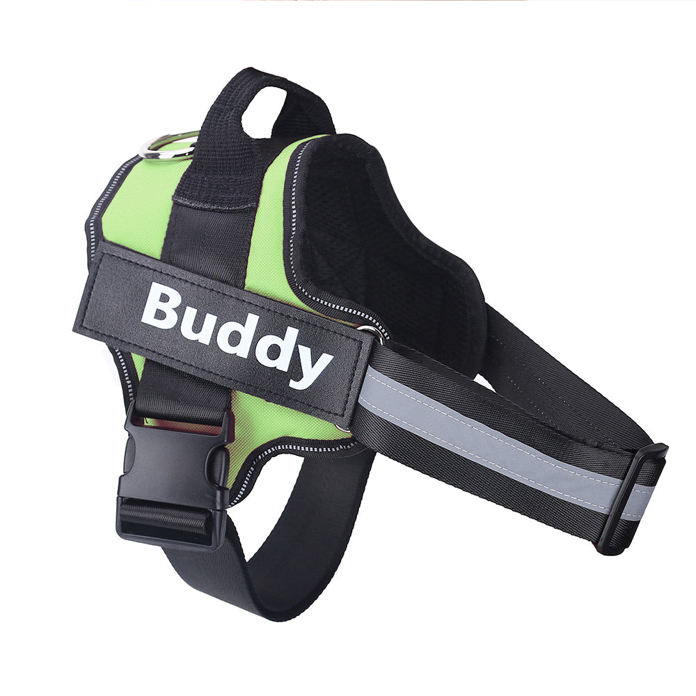 Personalized No-Pull Dog Harness – Reflective Breathable Adjustable Vest for Small & Large Dogs
