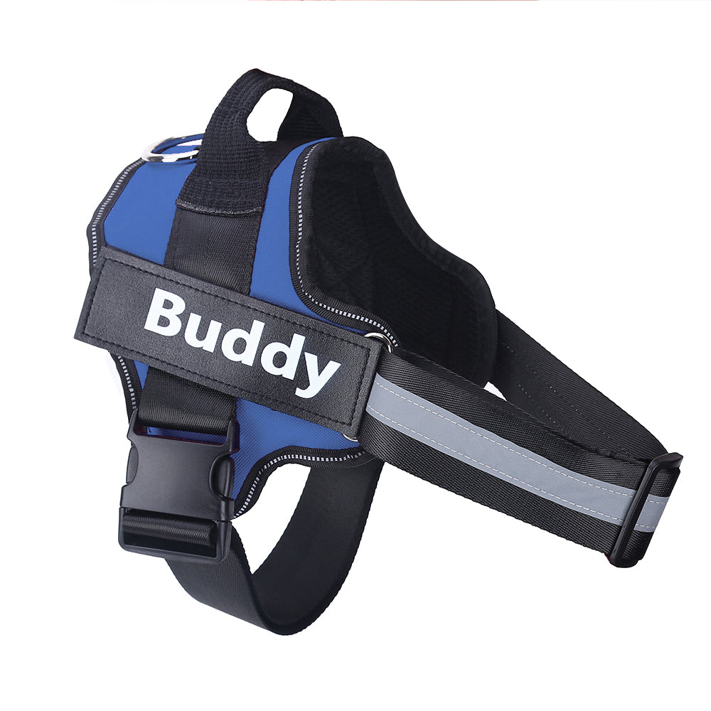 Personalized No-Pull Dog Harness – Reflective Breathable Adjustable Vest for Small & Large Dogs