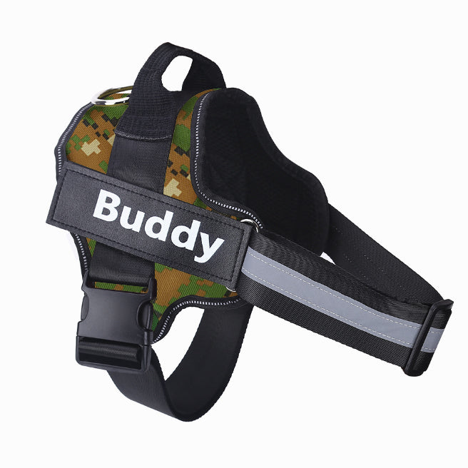 Personalized No-Pull Dog Harness – Reflective Breathable Adjustable Vest for Small & Large Dogs