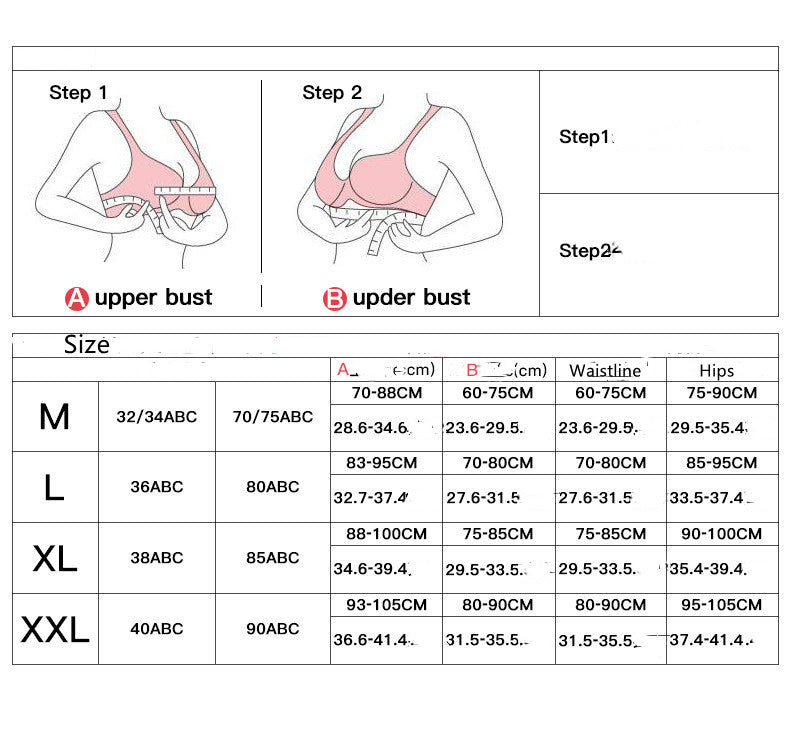 Women's Push-Up Wireless Sports Bra & Sling Vest Set