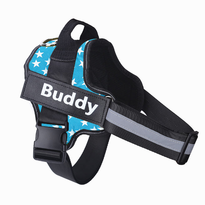 Personalized No-Pull Dog Harness – Reflective Breathable Adjustable Vest for Small & Large Dogs