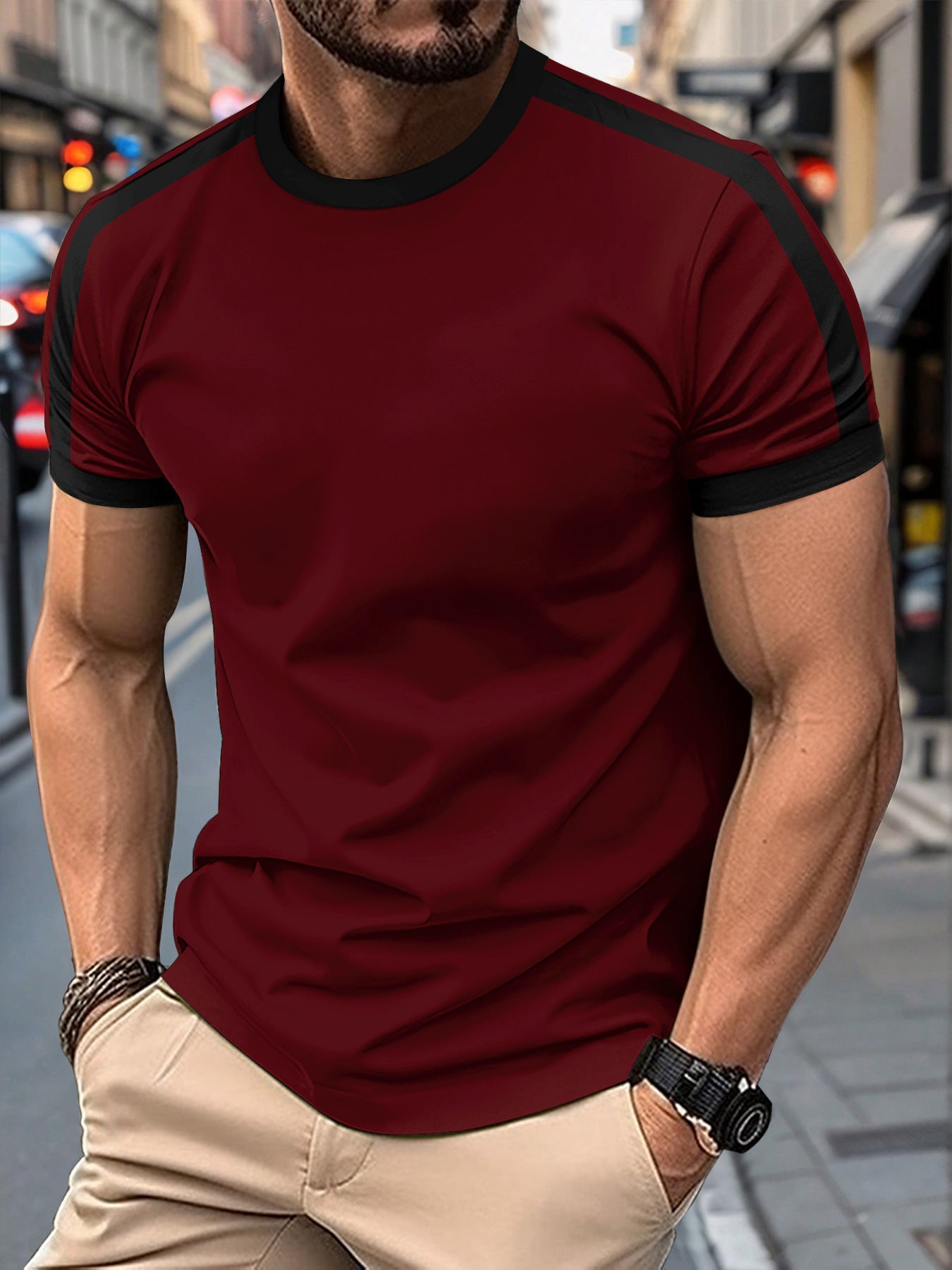 Men's Casual Mesh Sports T-Shirt – Breathable Short Sleeve Athletic Top
