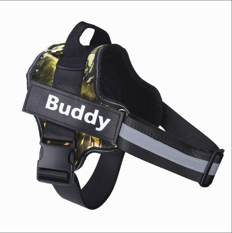Personalized No-Pull Dog Harness – Reflective Breathable Adjustable Vest for Small & Large Dogs