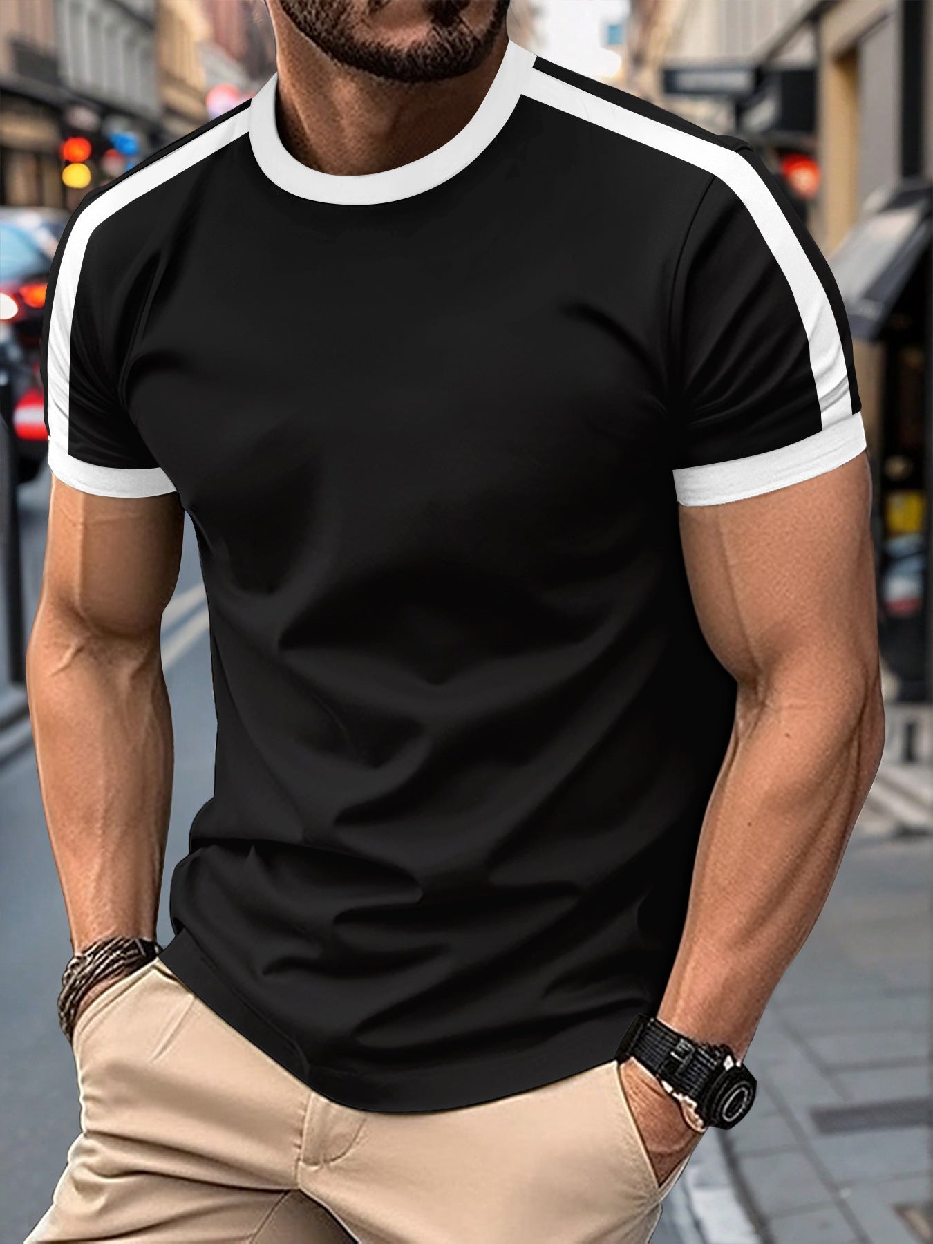 Men's Casual Mesh Sports T-Shirt – Breathable Short Sleeve Athletic Top