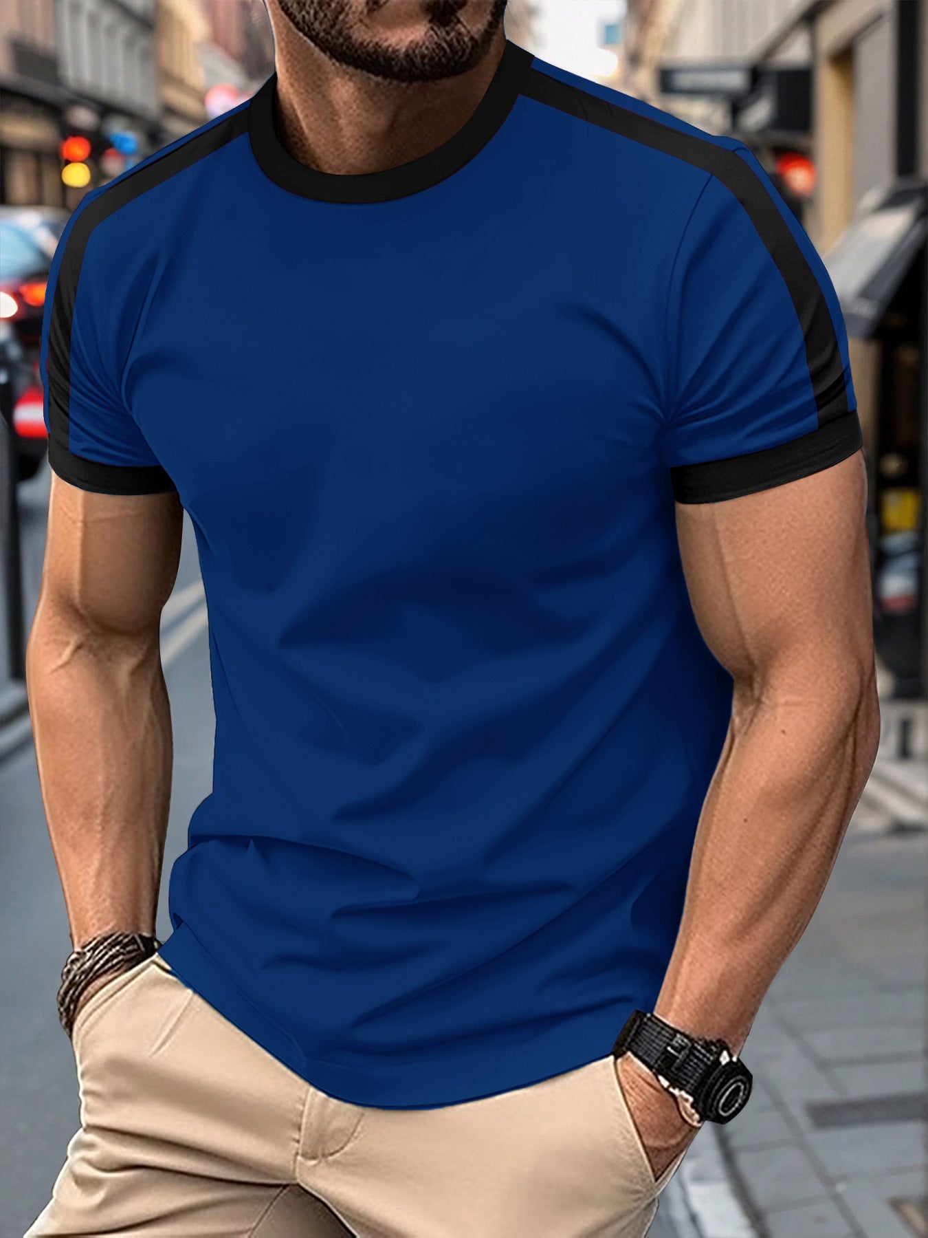 Men's Casual Mesh Sports T-Shirt – Breathable Short Sleeve Athletic Top