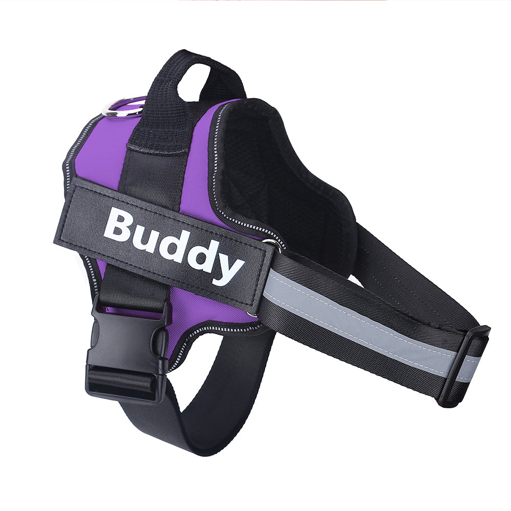 Personalized No-Pull Dog Harness – Reflective Breathable Adjustable Vest for Small & Large Dogs