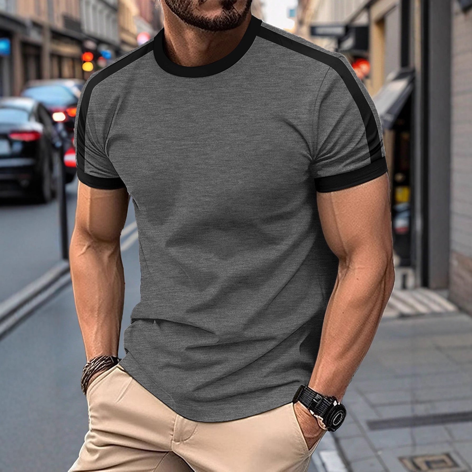 Men's Casual Mesh Sports T-Shirt – Breathable Short Sleeve Athletic Top