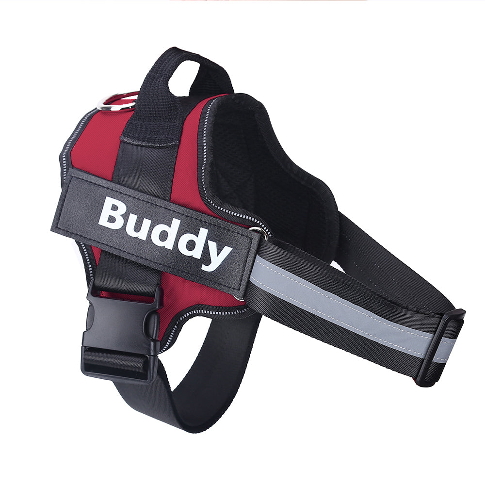 Personalized No-Pull Dog Harness – Reflective Breathable Adjustable Vest for Small & Large Dogs