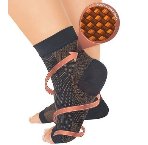 Anti-Fatigue Compression Foot Sleeves for Men & Women – Ankle Support Socks