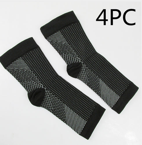Anti-Fatigue Compression Foot Sleeves for Men & Women – Ankle Support Socks
