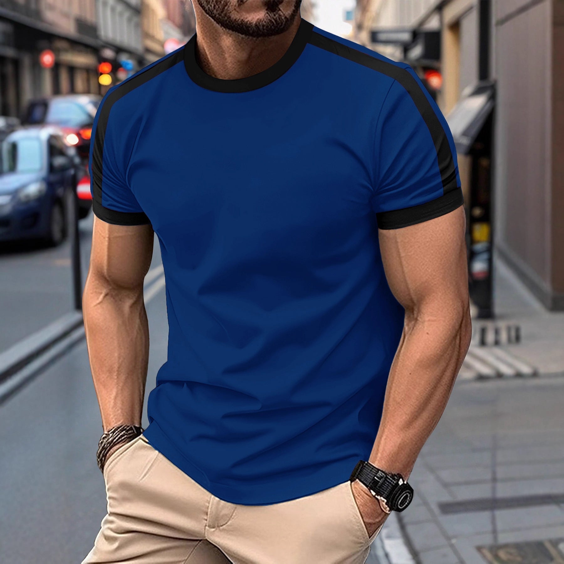 Men's Casual Mesh Sports T-Shirt – Breathable Short Sleeve Athletic Top