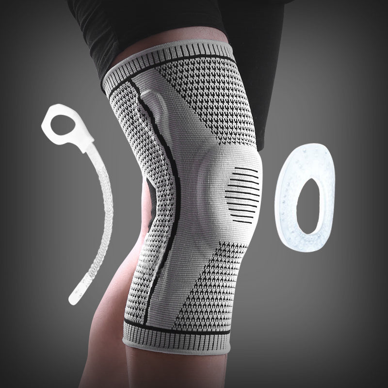 Sports Knee Pads – Silicone Spring Patella Protector for Men & Women