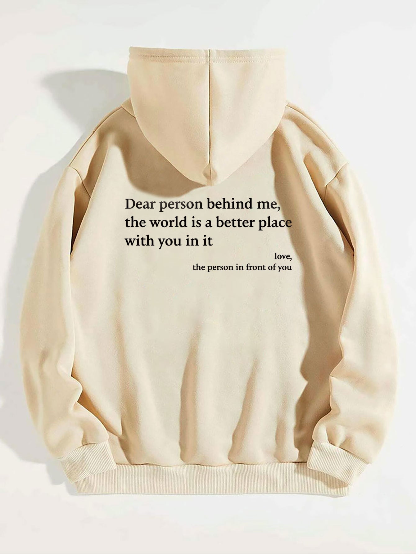 Women's Inspirational Message Hoodie – Cozy Kangaroo Pocket Pullover Sweatshirt