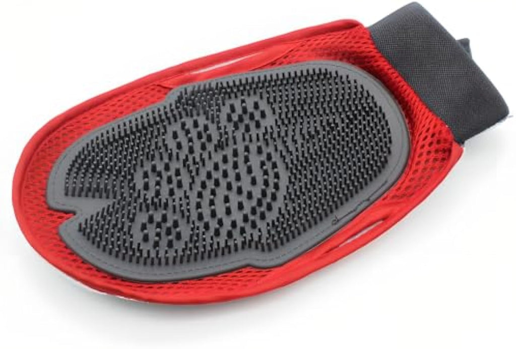 Pet Grooming Glove – Dog & Cat Hair Remover Mitt with Bathing Brush