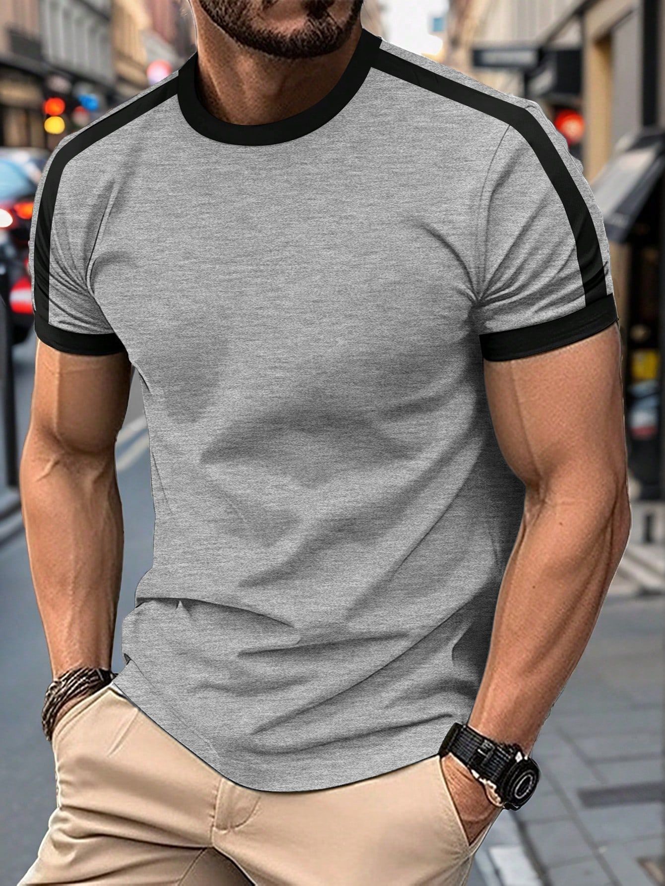 Men's Casual Mesh Sports T-Shirt – Breathable Short Sleeve Athletic Top