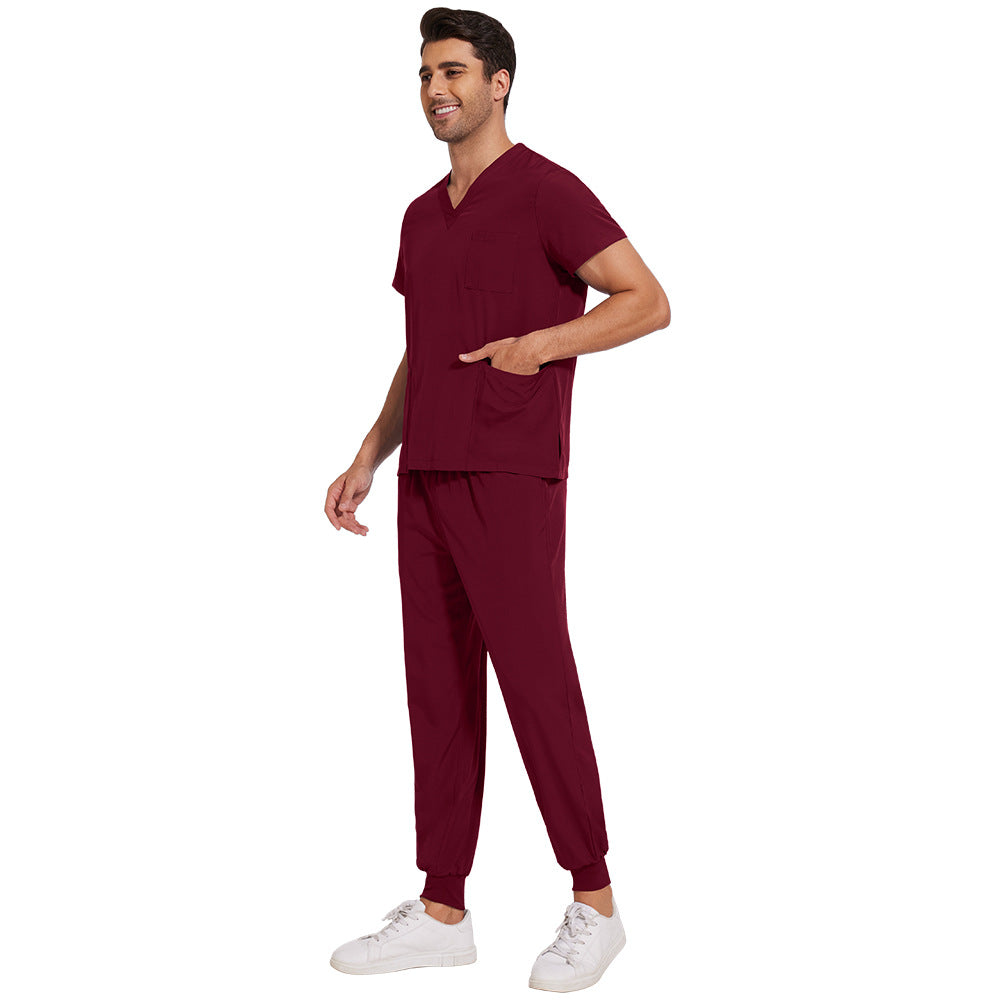 Men's Quick-Dry Stretch Scrubs Set