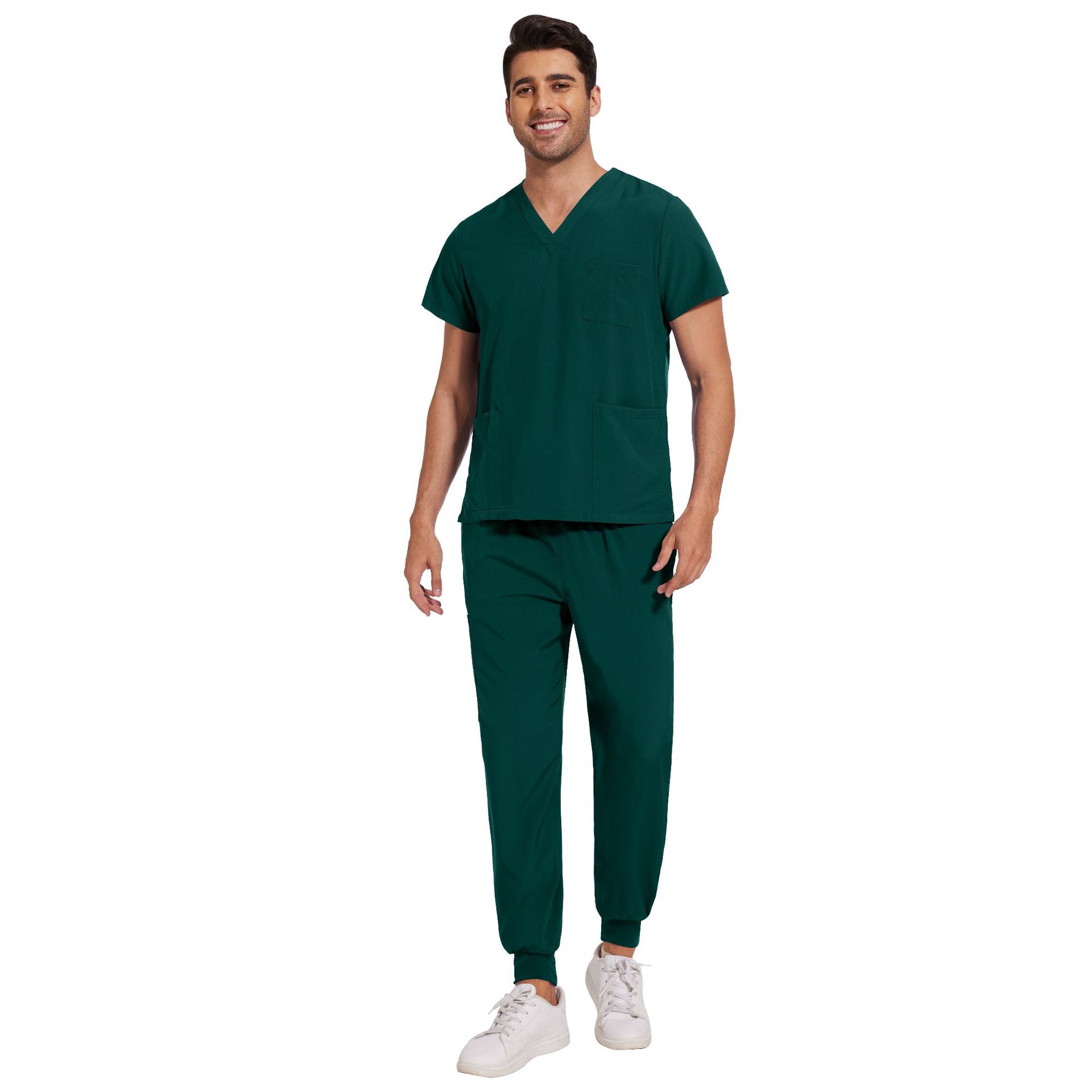 Men's Quick-Dry Stretch Scrubs Set