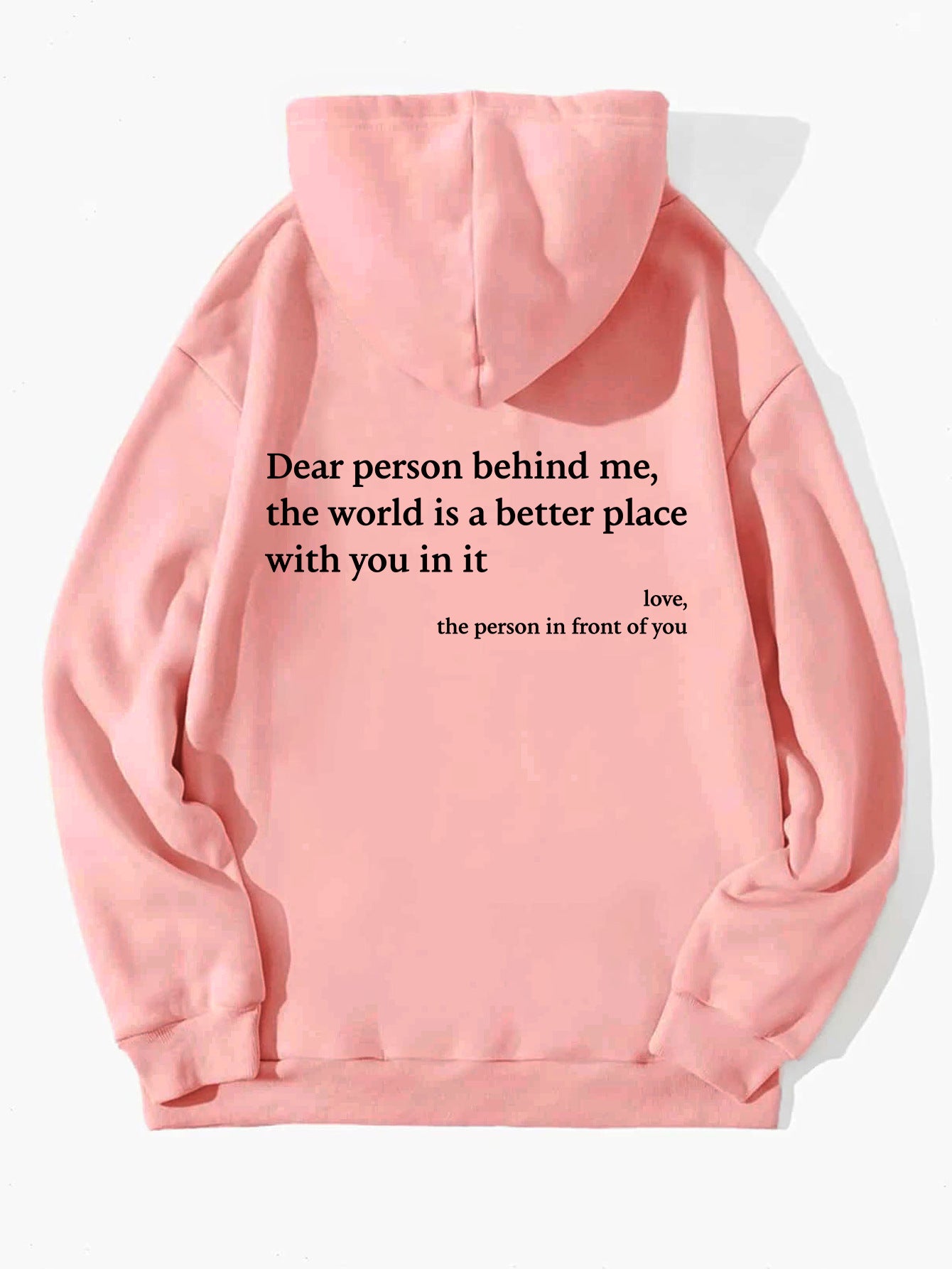 Women's Inspirational Message Hoodie – Cozy Kangaroo Pocket Pullover Sweatshirt