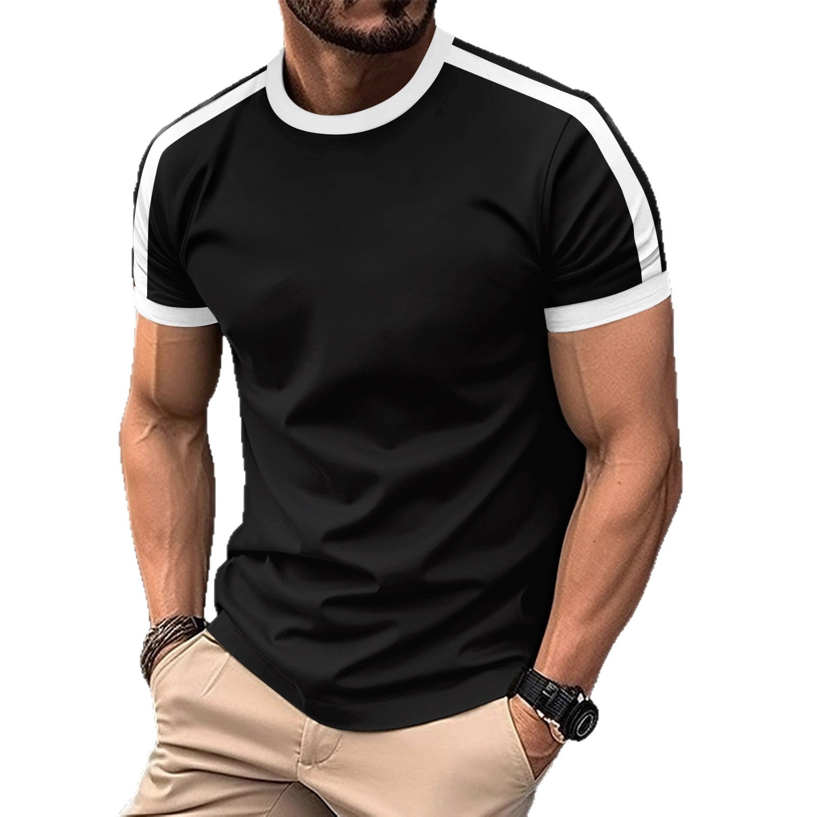 Men's Casual Mesh Sports T-Shirt – Breathable Short Sleeve Athletic Top