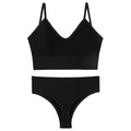 Women's Push-Up Wireless Sports Bra & Sling Vest Set