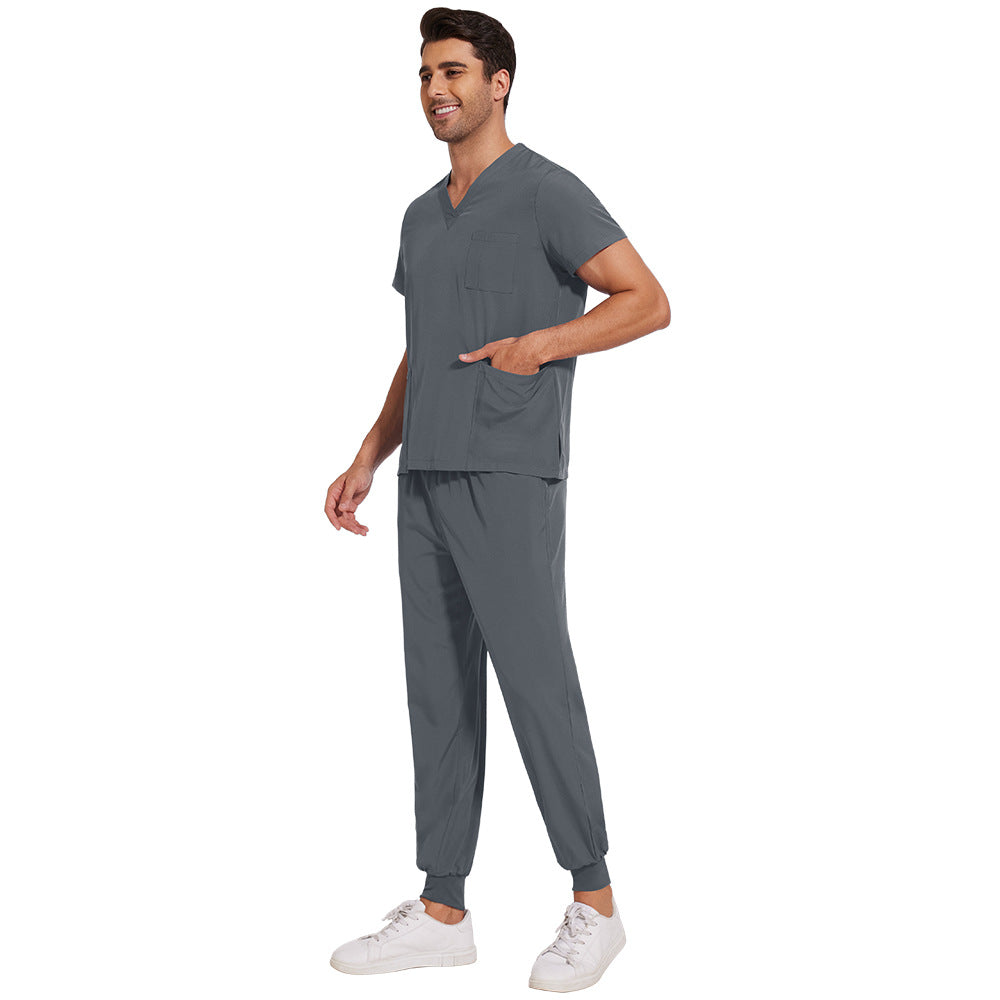 Men's Quick-Dry Stretch Scrubs Set
