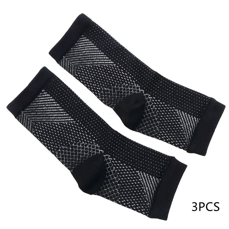 Anti-Fatigue Compression Foot Sleeves for Men & Women – Ankle Support Socks