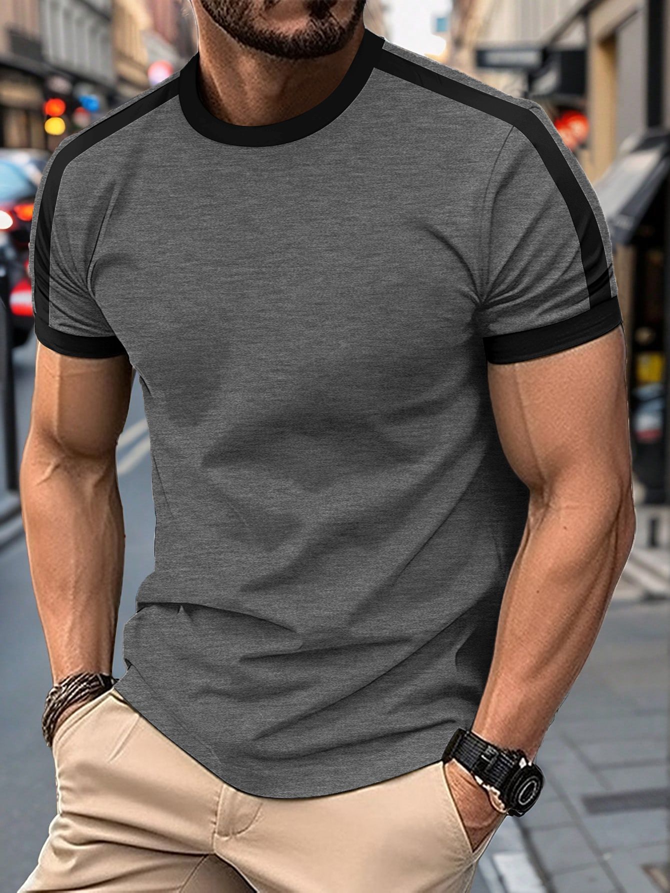 Men's Casual Mesh Sports T-Shirt – Breathable Short Sleeve Athletic Top