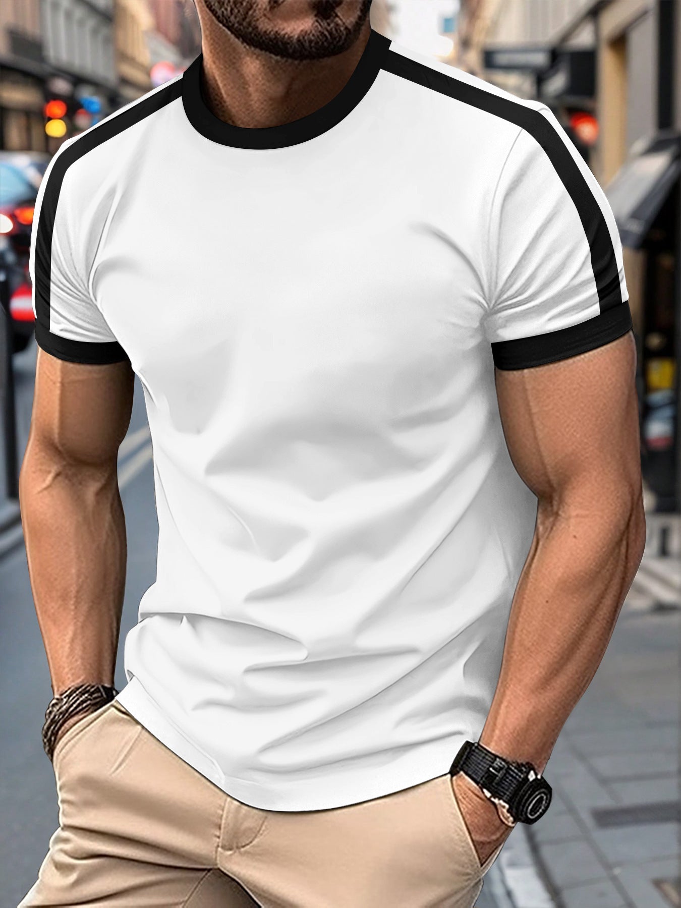 Men's Casual Mesh Sports T-Shirt – Breathable Short Sleeve Athletic Top