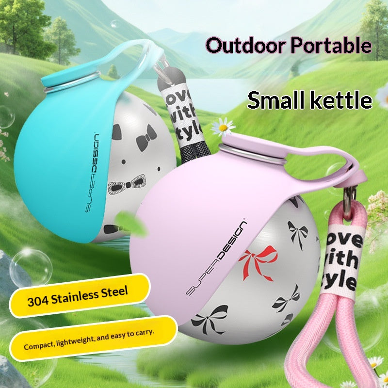 Portable Dog Water Bottle – Stainless Steel Travel Dispenser with Drinking Bowl