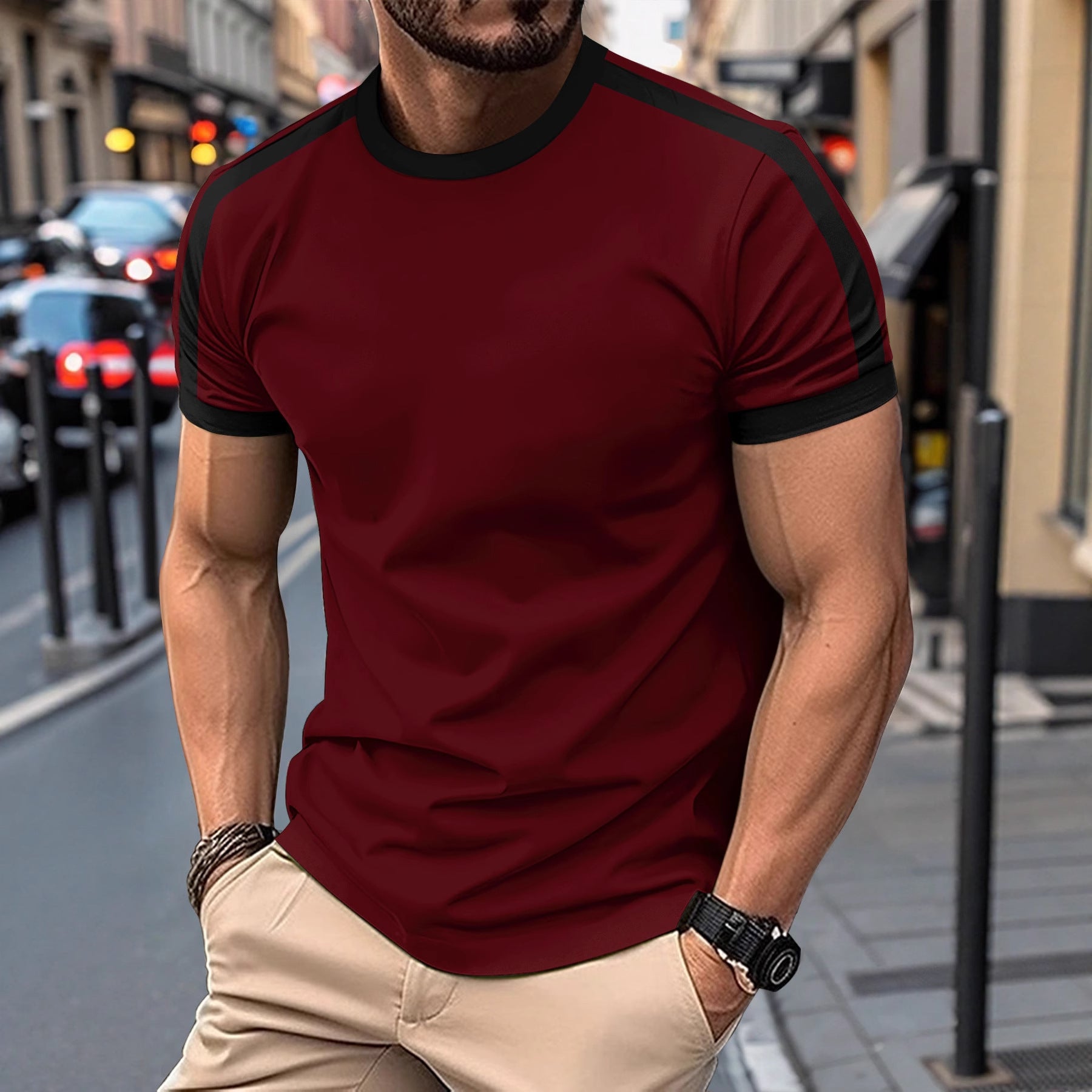 Men's Casual Mesh Sports T-Shirt – Breathable Short Sleeve Athletic Top